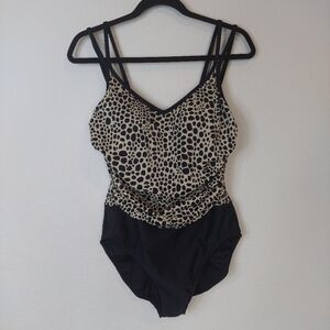 Miraclesuit‎ Animal Print One Piece Swimsuit Size 14